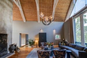 Modern Gesture's signature lighting pieces used to decorate a beautiful Lounge
